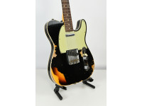 Fender  Custom Shop 1960 Custom Heavy Relic Aged Black Chocolate 3-Color Sunburst