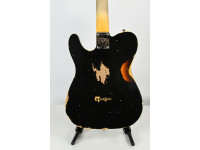 Fender  Custom Shop 1960 Custom Heavy Relic Aged Black Chocolate 3-Color Sunburst