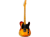 Fender Custom Shop 52 Telecaster Super Heavy Relic Aged Cherry Sunburst - Fender Custom Shop Limited Edition, Corpo em Select Ash de 2 peças, Acabamento Super Heavy Relic®, Cor Aged Cherry Sunburst, Braço em maple quartersawn de 1 peça, Perfil 1957 Soft “V”, 