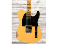 Fender Custom Shop 54 Telecaster Double Esquire Relic Aged Nocaster Blonde - Made in USA, Corpo: Ash, Braço: Rift Sawn Maple, Perfil do braço: 1950 Blackguard, Construção: Bolt-On, Escala: Rift Sawn Maple, 