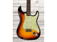 Fender Custom Shop 59 Time Machine Collection Stratocaster Journeyman Relic Super Faded Chocolate Sunburst - Fender Custom Shop, Corpo: Alder, Braço: Quarter Sawn Maple, Perfil do braço: 59' D, Construção: Bolt-On, Escala: Rosewood 3A 9mm, 