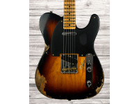 Fender  Custom Shop Lim. Ed. 1950 Double Esquire Heavy Relic Wide-fade 2TS - Fender Custom Shop, Corpo: Ash, Braço: Riff Sawn Maple, Perfil do braço: 1950 Blackguard, Construção: Bolt-On, Escala: Maple, 