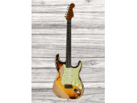 Fender  Custom Shop Limited Edition '59 Strat Super Heavy Relic Super Faded Aged Chocolate 3-Color Sunburst