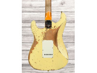 Fender Custom Shop Limited Edition 60 Dualmag II Stratocaster Super Heavy Relic Aged Vintage White