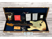Fender Custom Shop Limited Edition 60 Dualmag II Stratocaster Super Heavy Relic Aged Vintage White