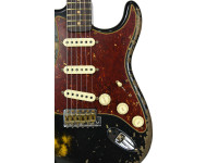 Fender Custom Shop Limited Edition 60 Stratocaster Super Heavy Relic Black Over Two Color Sunburst