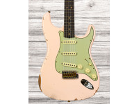 Fender  Custom Shop Limited Edition 63 Strat Relic Super Faded Aged Shell Pink