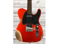 Fender Custom Shop Time Machine Collection 60 Tele Heavy Relic Faded Candy Apple Red - Fender Custom Shop, Corpo: Alder, Braço: Maple Plain Grain, Perfil do braço: 59 Esquire C, Construção: Bolt-On, Escala: Rosewood 3A 9mm, 