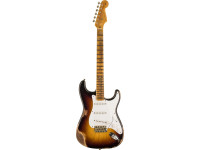 Fender Custom Shop Limited Edition 70th Anniversary 1954 Stratocaster Heavy Relic - Forma do corpo Stratocaster®, Material do corpo Freixo selecionado de 2 peças com costura deslocada, Acabamento do corpo em laca de nitrocelulose, Perfil do braço 07/54 em “V” suave, Material da es...