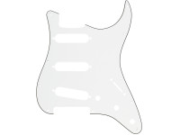 Fender  Pickguard, Stratocaster S/S/S 11-Hole Mount Parchment P/B/P 3-Ply - 11 orifícios para parafusos de fixação, Blindado, Para uma variedade de modelos Stratocaster modernos com três captadores de bobina simples, 