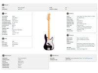 Fender  Player II Mod P Bass MN DSK