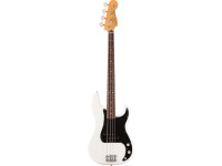 Fender  Player II Precision Bass Rosewood Fingerboard Polar White - Corpo em amieiro contornado, Perfil do braço em C moderno, Escala de 9,5 de raio em Maple ou Rosewood com bordas laminadas, Pickups Alnico V Split-Coil Precision Bass® da série Player, Ponte de 4 p...