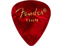 Fender  Premium Celluloid 351 Shape Picks Thin Red Moto 12-Pack