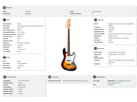 Fender  Standard J BASS LRL WPG 3TS