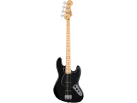 Fender  Standard J BASS MN BPG BLK - Corpo em choupo com acabamento brilhante, Pickups Fender Standard ceramic single-coil J Bass, Ponte de 4 pinos com selas cromadas acetinadas, Braço em maple em forma de “C moderno” com acabamento a...