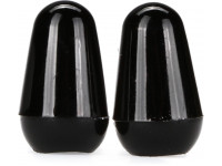 Fender   Switch Tips Black  - Peças sobressalentes Fender originais, Cabeça do interruptor de 5/3 vias, Versão preta, 2 unidades, 