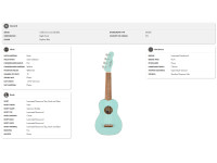 Fender Venice Soprano Uke Walnut Fingerboard Daphne Blue Fender Venice Soprano Uke Walnut Fingerboard Daphne Blue