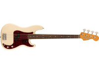 Fender Vintera II '60s Precision Bass RW OWT - Alder Body, 7.25 Radius Rosewood Fingerboard with Vintage Tall Frets, Early-'60s C-Shape Neck, Vintage-Style Early-'60s Split-Coil Pickup, Vintage-Style Reverse Open-Gear Tuning Machines, 4-Saddle ...