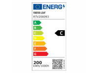 FOREVER  Foco LED 200W 230V 6500K 30000lm IP65 Preto