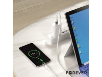 Forever mobile  Cabo USB-C Macho / USB-C Macho 2m PD 5A 100W CORE