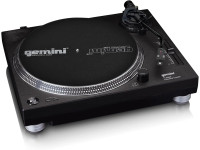  platines DJ professionnelles Platine vinyle Gemini 33/45/78 tr/min Noire TT-5000