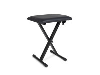 Gewa KB-10 Banco para teclado - Assento confortável: 43 x 31 cm com 3 cm de acolchoamento, Revestimento em pele sintética durável, Estrutura em tubos de aço, Altura ajustável: 3 posições entre 41 e 47 cm, Estável e leve: apenas 3...