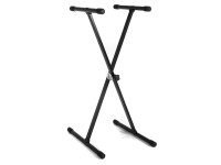 Gewa KS-20 Suporte de Teclado  - Construção sólida em tubo de aço, Estrutura dobrável, ideal para transporte e armazenamento, Altura ajustável: dos 70 aos 100 cm, Largura regulável para diferentes equipamentos ou instrumentos, Pro...