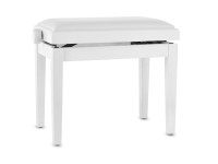 Gewa  Piano Deluxe Vinyl - Madeira maciça, Cobertura do assento em vinil, Área do assento 52 x 30 cm, Regulação suave da altura através de um mecanismo de tesoura preciso, Altura 45 - 57 cm, Pés firmemente fixados à estrutur...