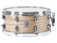 Gretsch Drums  Snare Drum Full Range Ash Natural - Casco em freixo de 10 camadas, 14 x 6,5, Acabamento natural acetinado, Aros de aço, 