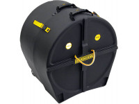 Hardcase  HN20B Bass Drum Case - caixa de bombo, Para bombo de 20, Diâmetro interno: 606 mm, Profundidade máxima: 610 mm, Inclui rodas de borracha de 75 mm, 