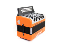 Hohner  El Rey Del Vallenato ADG (Lá-Ré-Sol) Laranja/Cromado