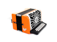 Hohner  El Rey Del Vallenato ADG (Lá-Ré-Sol) Laranja/Cromado