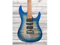 Ibanez  AZ2407F-SDE - Corpo: Basswood, Braço: Flame Maple, Construção: Bolt-On, Escala: Roasted Maple, Comprimento da Escala: 648 mm (25.51), Inlays: Abalone dot, 