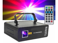 Ibiza  Laser RGB 500MW DMX - Laser RGB 500mW c/ efeitos, Canais DMX: 5 - 34, Fornecido c/ chave de segurança, Classe laser: 3B, Controlo remoto incluído, Alimentação: AC100-240V 50/60Hz, 