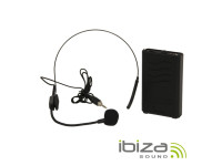 Sistema sem fio com microfone de cabeça Ibiza  Microfone Para Headset C/ Transmissor PORTUHF-HEAD