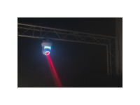 Ibiza  Moving Head 40W 4 em 1 Beam 2 Anéis LED DMX MIC STAR-BEAM-BL