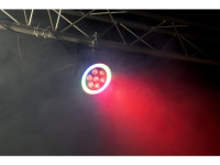 Ibiza  Projetor PAR C/ 7 Leds 6W RGBW 1 Anel LED DMX