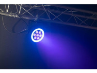 Ibiza  Projetor PAR C/ 7 Leds 6W RGBW 1 Anel LED DMX