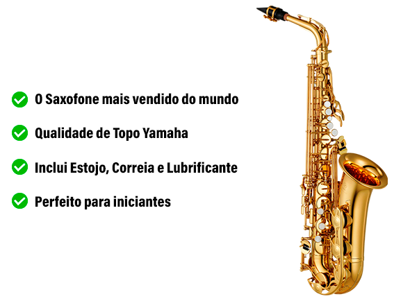 Yamaha YAS-280 Saxofone de Qualidade para Principiantes