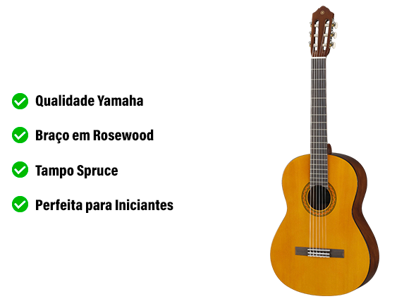 Yamaha C40 Guitarra Clássica mais vendida do Mundo