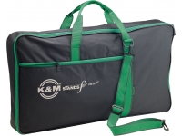 K&M 11450 Carrying Bag  - Bolsa para suporte de música de orquestra, Para orquestra de música está 114/1, 118/1, etc., Tecido de nylon resistente ao rasgo com o personagem da tela, À prova d'água, Preto, 2 compartimentos in...