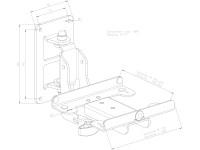 K&M 24167 Speaker wall mount L K&M 24167 Speaker wall mount L