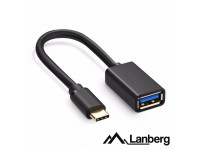 Diversos Lanberg  Adaptador USB-C 3.0 Macho / USB-A Fêmea 15cm