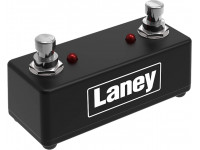Laney  FS2-Mini Footswitch  - LEDs de status, 2 interruptores, Conectores: tomada estéreo de 6,3 mm - conector de fonte de alimentação (tomada de ficha oca 5,5 x 2,1 mm - pólo negativo interno) é necessário apenas para LEDs, Co...