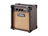 Laney  LA10  - Ótimo para prática em casa, 2 Band EQ, Interruptor de Forma, Entradas AUX e Headphone, Consumo de energia: 15W, Potência de saída: 10W, 