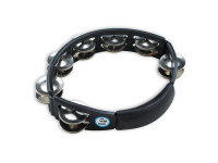 LP  LP150 Cyclops Handheld Tambourine (Black/Steel) - Soalhas: 14 pares, liga de aço niquelada, Aro: plástico Jenigor, formula especial LP, Cor: preto, Forma especialmente desenhada para responder naturalmente aos movimentos do braço e do pulso, O sis...