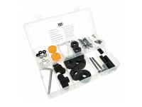 Meinl  Kit de manutenção Bateria Cymbals Tech Kit (MDTK) - Inclui 14 das ferramentas mais comuns e importantes para bateristas e técnicos, Vem com um recipiente de armazenamento para organização, Inclui: 1 x Chave de bateria em L, 4 x Pads de gel de mel de...