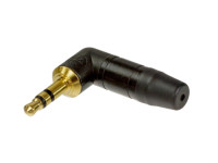 Neutrik  Ficha  3.5 mm NTP3RC-B - Caixa totalmente metálica - robusta e fiável, Abraçadeira para cabos do tipo mandril e bucim de borracha - excelente proteção dos cabos, Design fino - economia de espaço, 