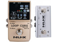 Nux   Loop Core Deluxe Bundle  - Looper, Até 8 horas de tempo de gravação, Overdubs ilimitados, Qualidade de áudio de 24 bits, 99 locais de armazenamento interno, Computador de bateria com 40 padrões de estilo diferentes, 