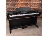 OQAN  QP88S Piano Digital com Móvel para Iniciantes - 88 teclas com ação de martelo, 128 vozes de polifonia, 200 sons, 100 ritmos, Acompanhamento Automático (Início/Sincronização, Acorde, Introdução/Fim, Preenchimento), Altifalantes: 25W + 25W., 